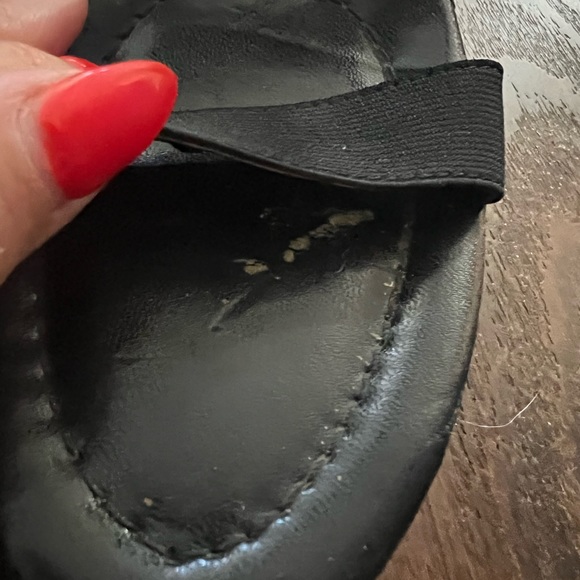 Charles David black and leopard print wedges - Picture 5 of 5